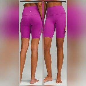 ​Lululemon NWT Align High Rise Short 8" Vivid Plum Size 4 Nulu Yoga Biker